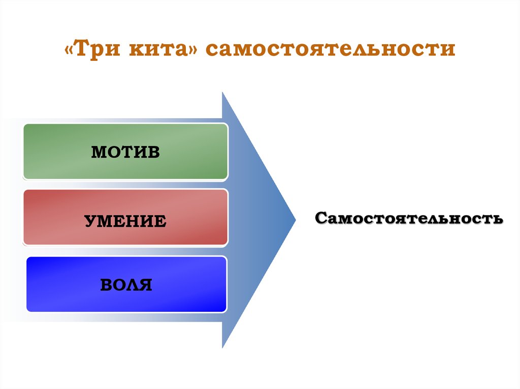 «Три кита» самостоятельности