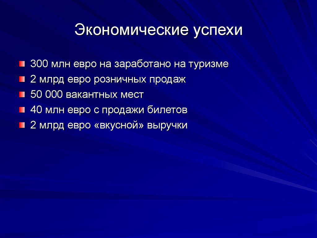 Докажите что экономические успехи отдельных