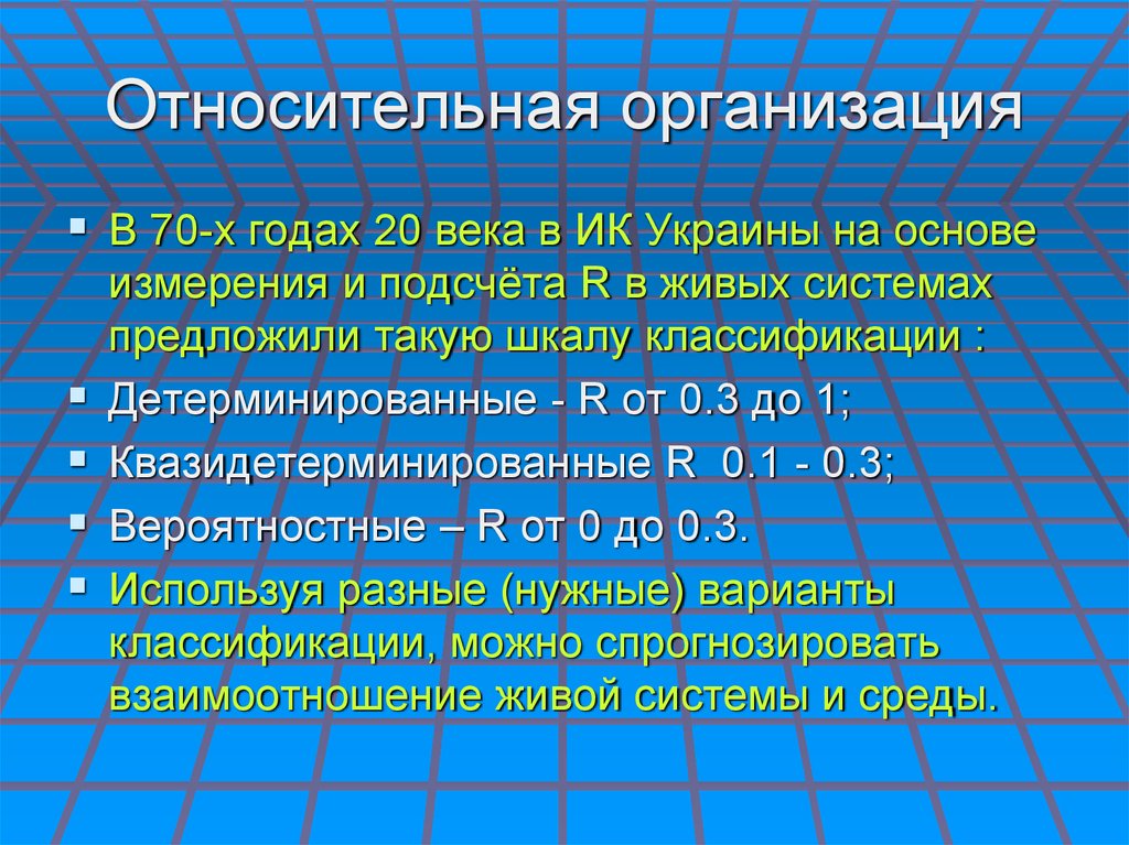 Относительная организация
