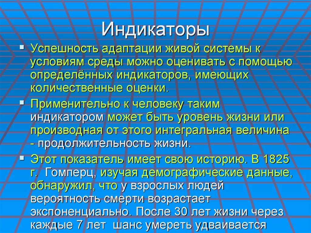 Индикаторы