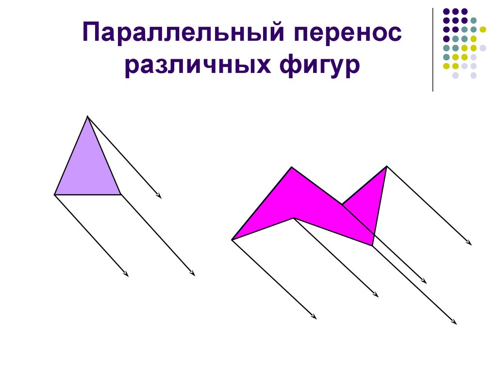 Параллельный перенос на вектор рисунки