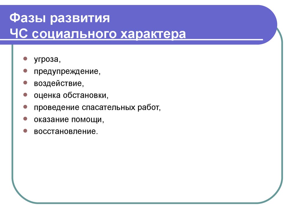 Развитый проходить. Стадии ЧС социального характера. Фазы развития ЧС социального характера. Стадии развития соц чрезвычайной ситуации. Последовательность стадий развития ЧС социального характера.