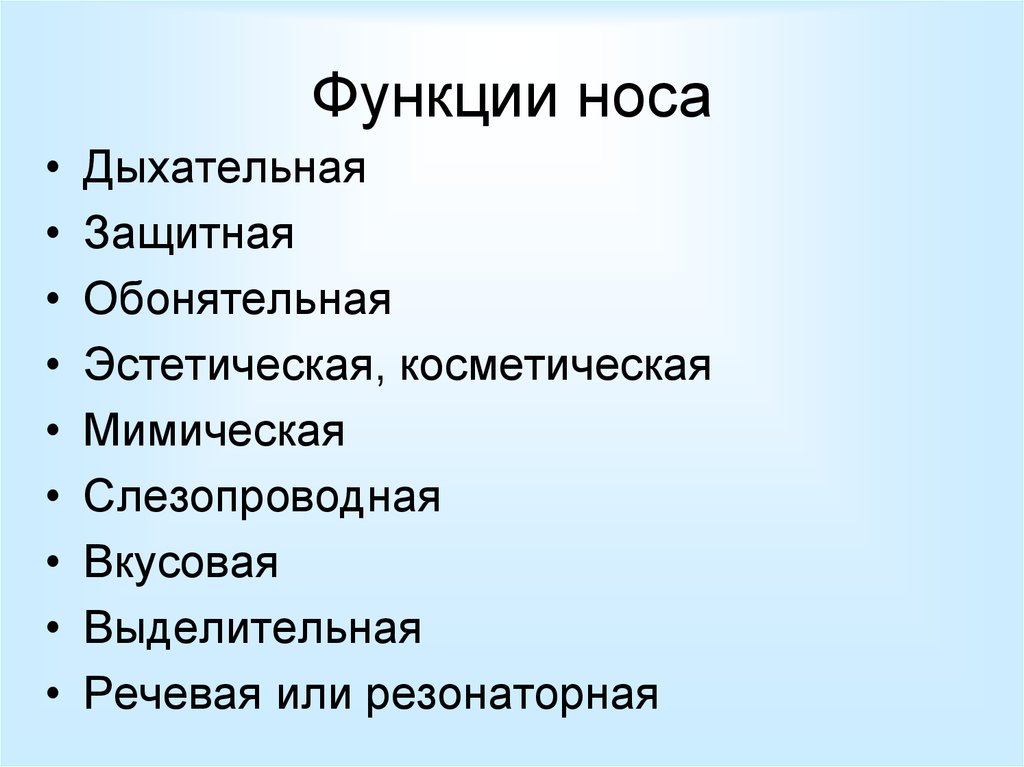 1 функции дыхания. Перечислите функции носа. Основная функция носа. Дыхательная функияноса. Функции носа человека.