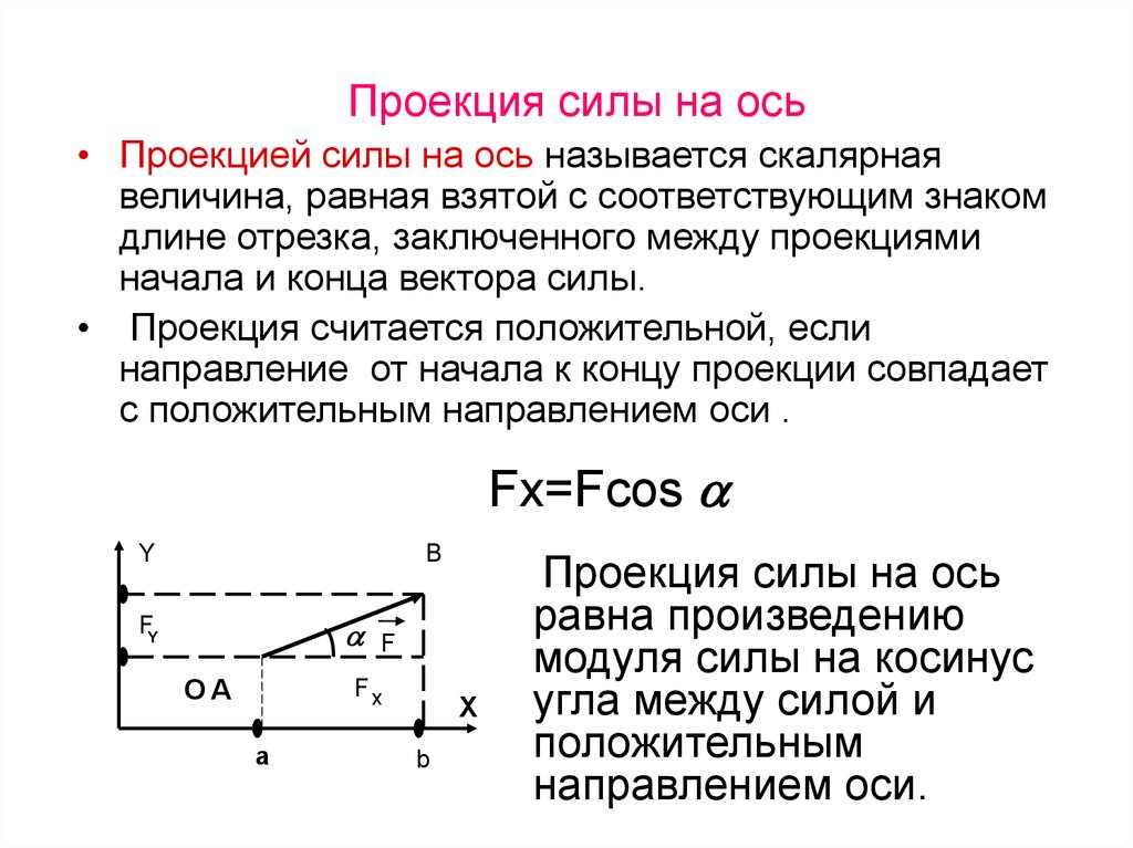 Определить проекцию силы. Проекция силы на ось техническая механика. Проекция силы на ось теоретическая механика. Проекция сил и векторной суммы сил на оси. Сила проекция силы на ось.