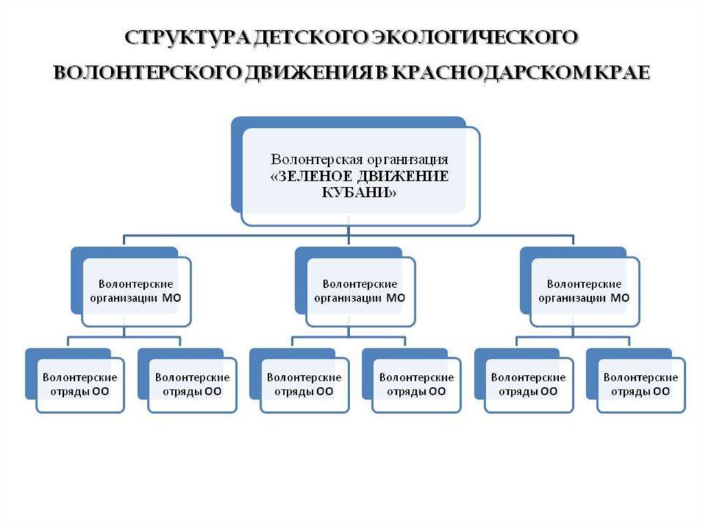 Схема волонтерской деятельности