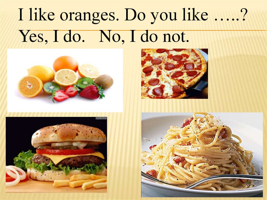 I like Oranges.