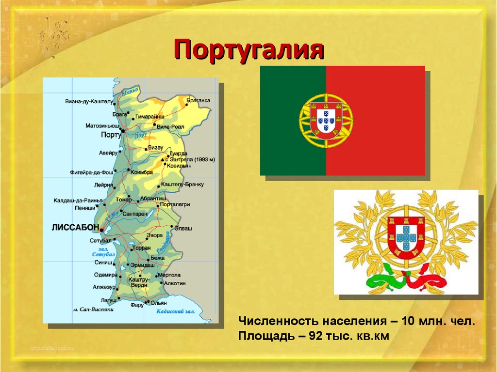 План описания страны португалия 7 класс по географии