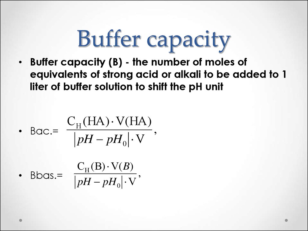 Solutions. Acidbase equilibrium in biological systems online