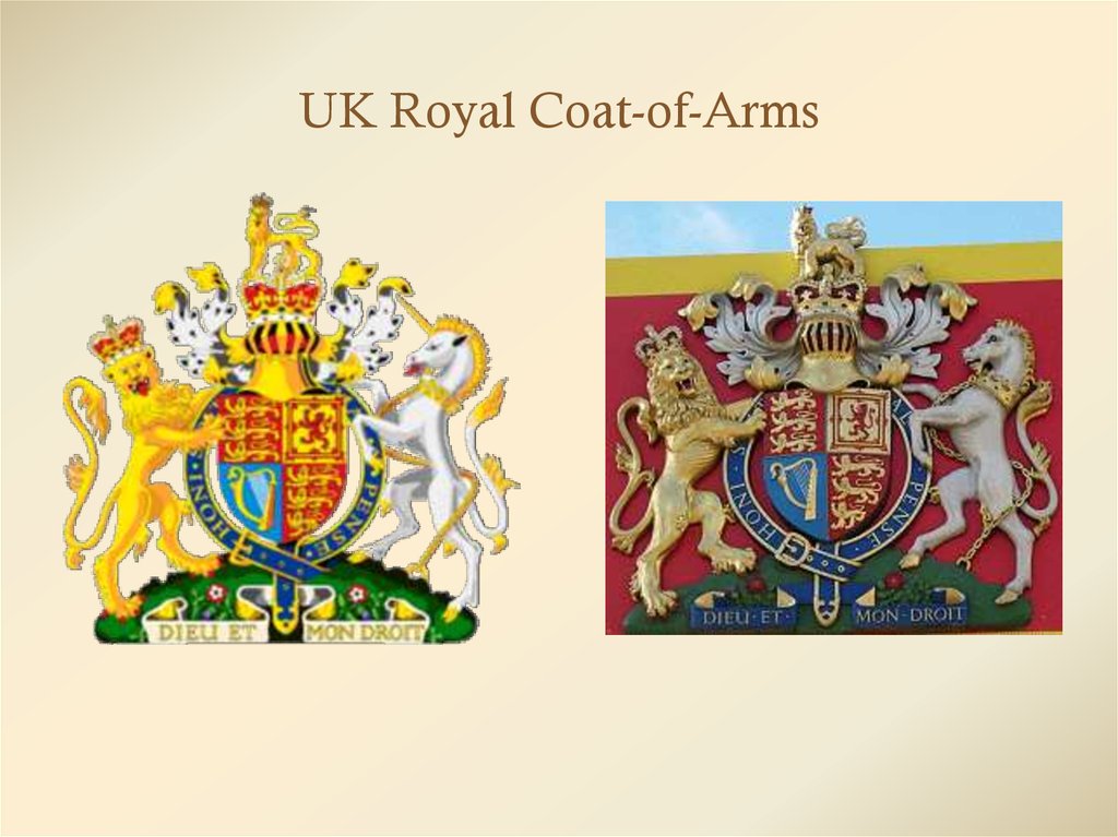 Символы Великобритании. Королевский герб Великобритании. Животные символы Британии. Национальные символы Великобритании.
