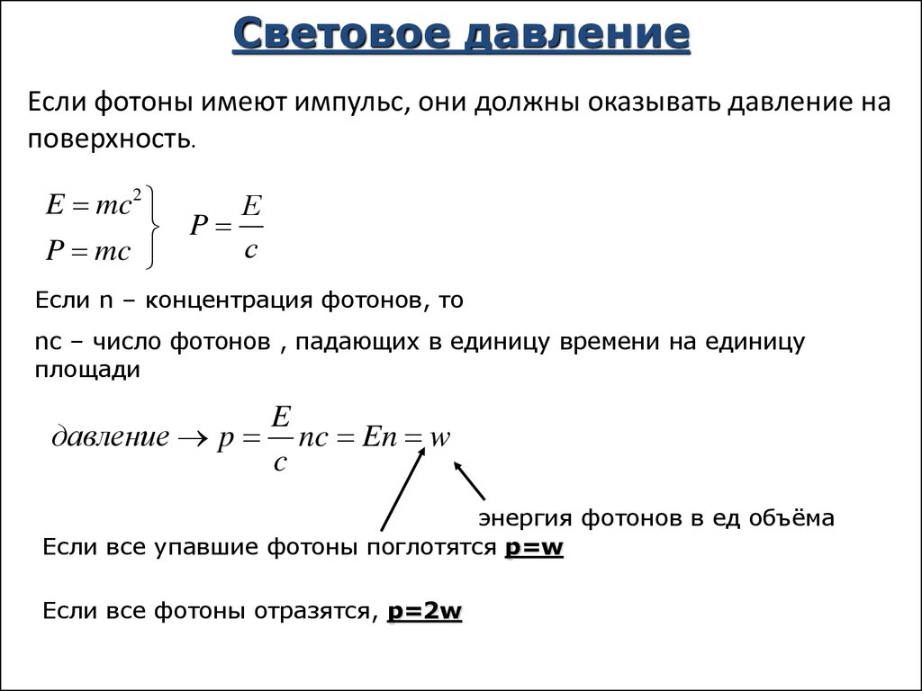 Концентрация фотонов