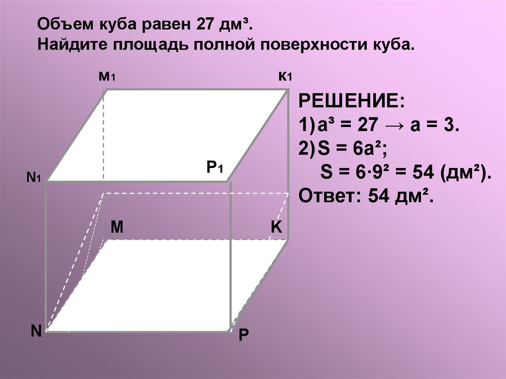 Презентация понятие объема объем прямоугольного параллелепипеда