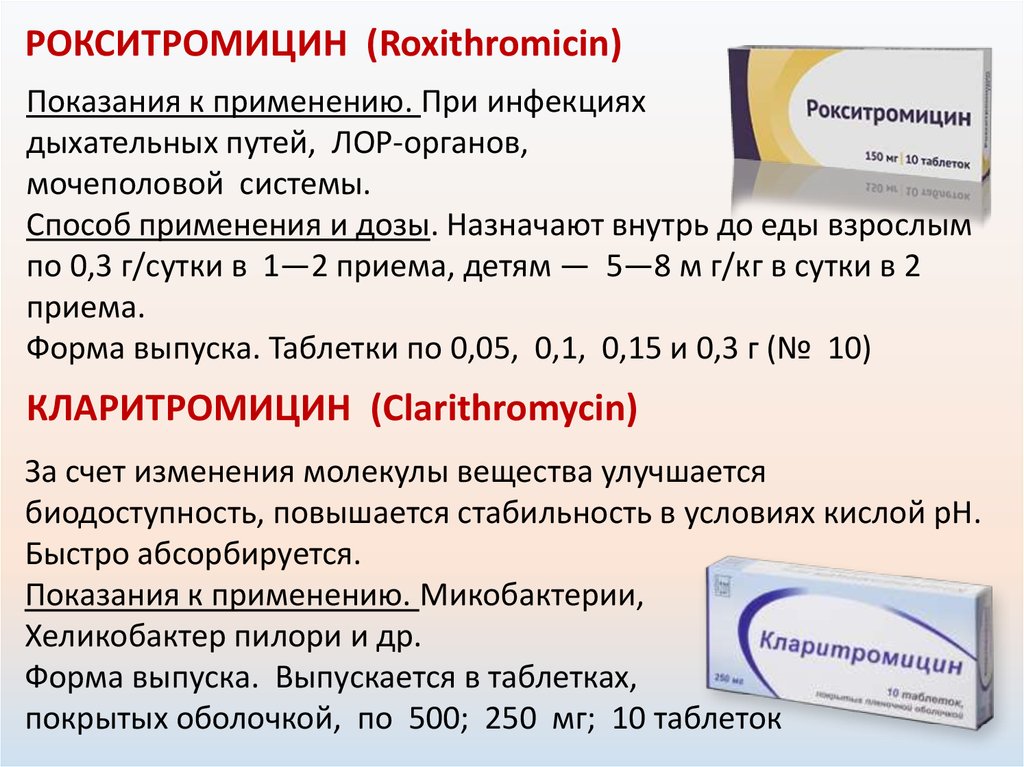 Кларитромицин побочные эффекты