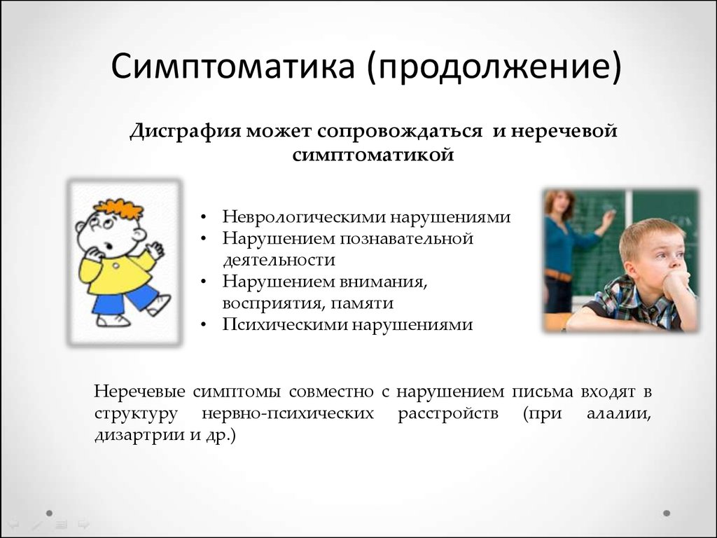 Дисграфия особенности. Симптомы дисграфии. Дисграфия симптоматика дисграфии. Неречевые нарушения при дизартрии. Речевая и неречевая симптоматика при дизартрии.