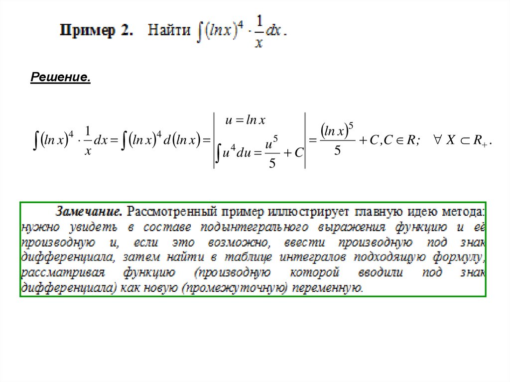 Неопределенный интеграл презентация