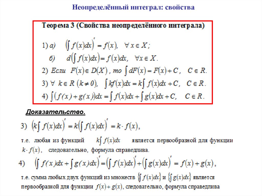 Презентация первообразная и неопределенный интеграл