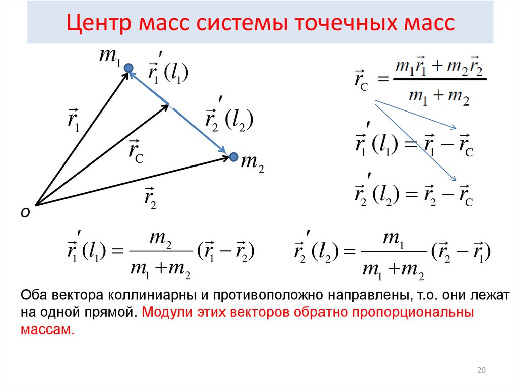 Центр масс. Центр масс системы тел формула. Формула центра масс системы. Как определить центр масс системы тел. Центр массы системы точечных тел..