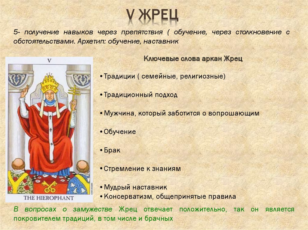 Первосвященник карта дня