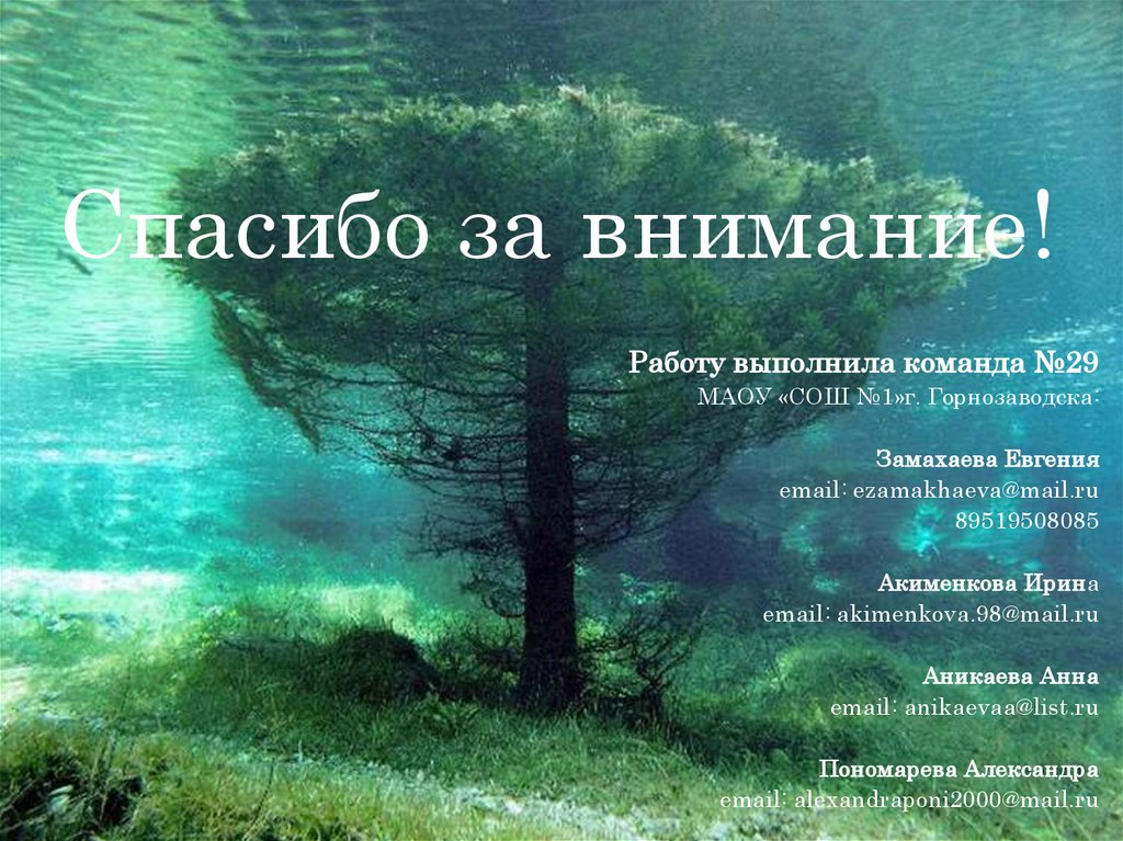 Спасибо за внимание!