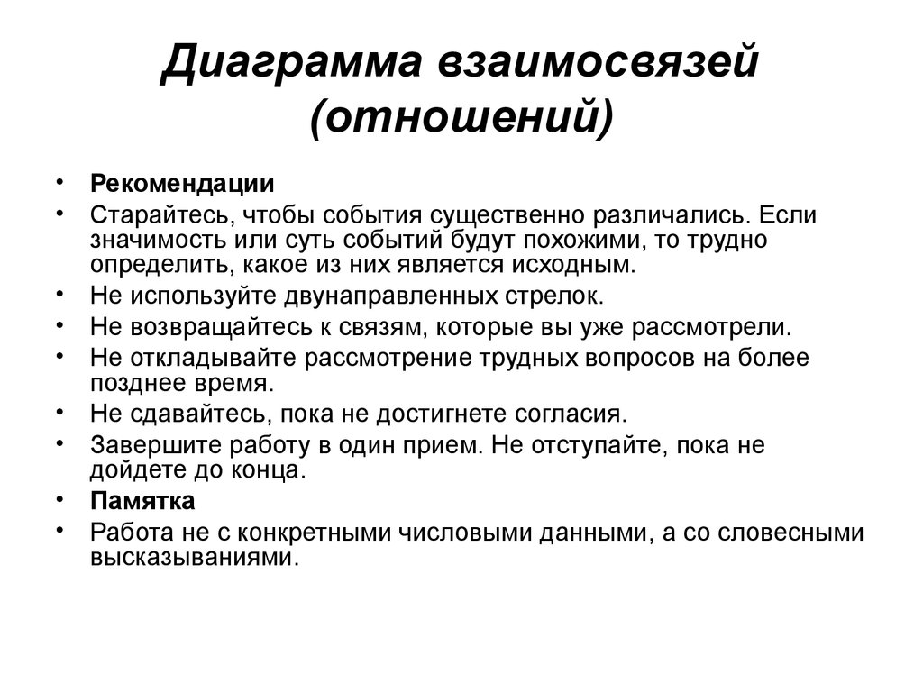 Суть событий сайт. Семь новых инструментов управления качеством. Значимость отношений график.