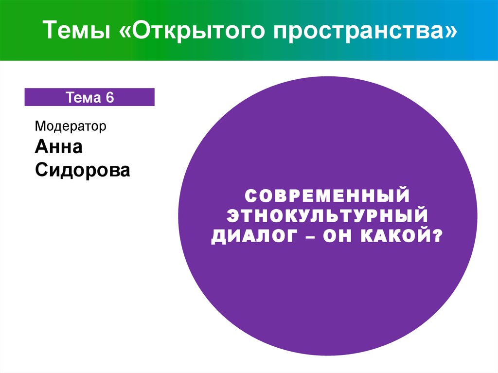Темы «Открытого пространства»