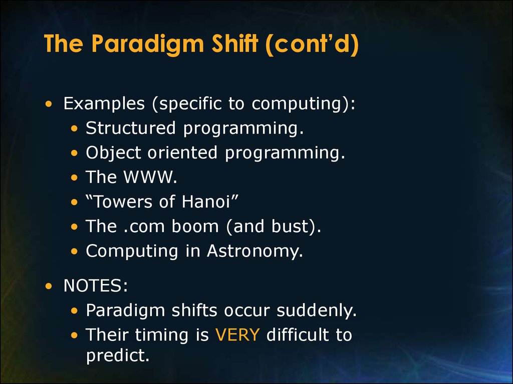 define paradigm shift