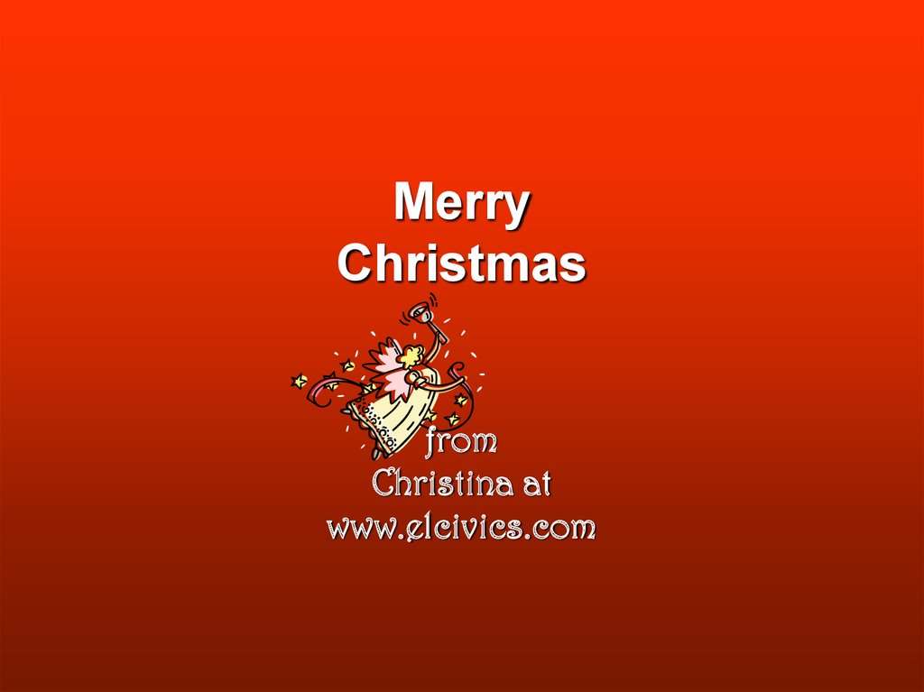 Merry Christmas from Christina at www.elcivics.com