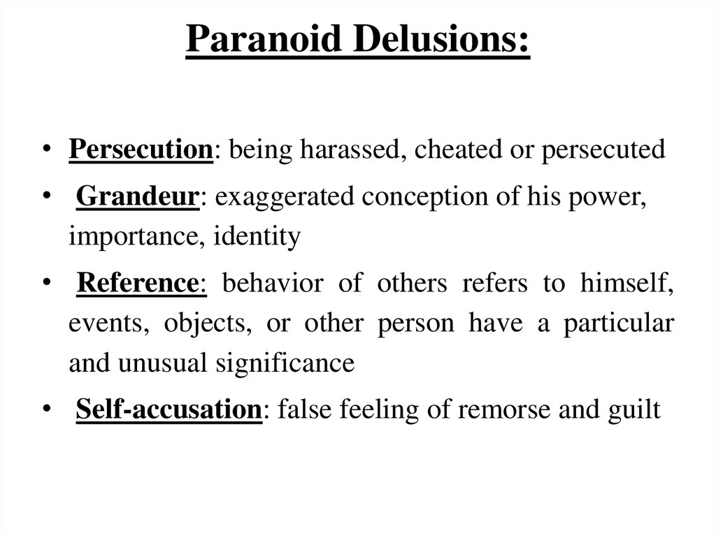 General Psychopathology 