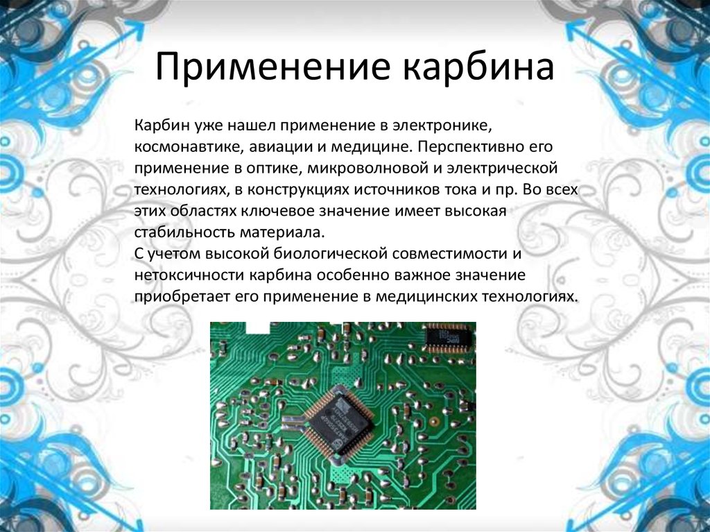 Применение карбина