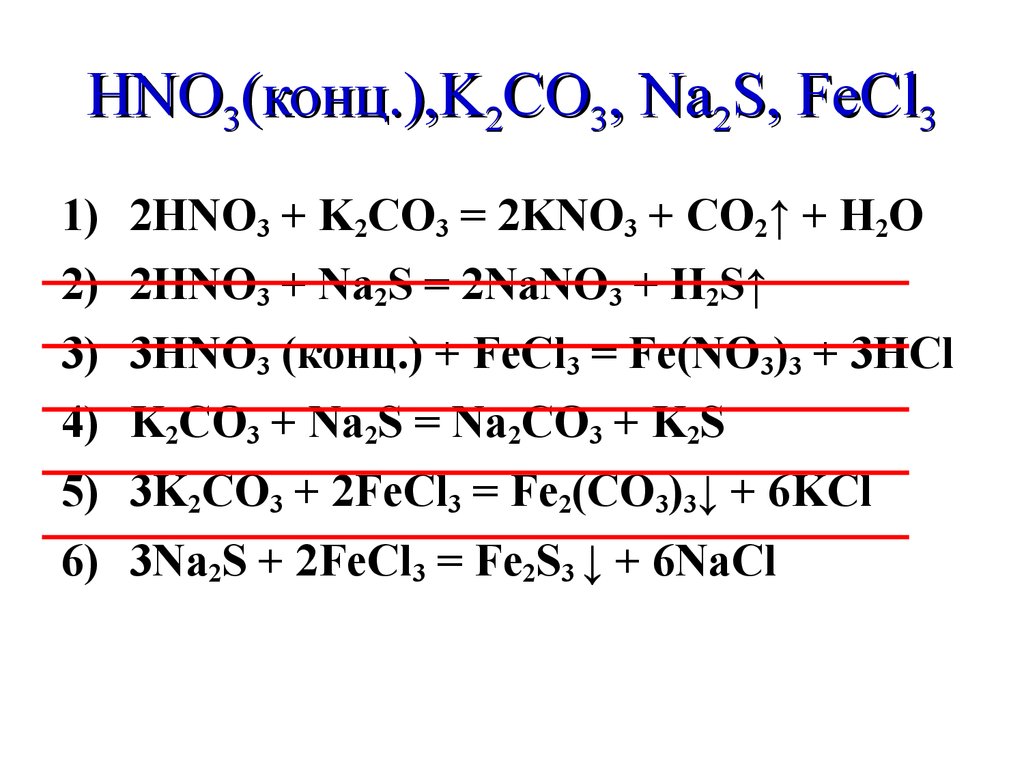 K2co3. Na2s hno3 конц. Fecl3 hno3 конц. Na+hno3 конц. K hno3 конц.