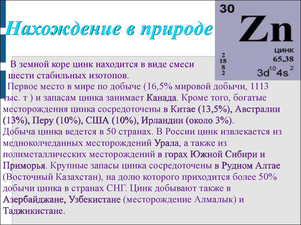 Нежная цинк ур. Цинк в природе. Цинк в природе встречается. Нахождение цинка. ZN нахождение в природе.