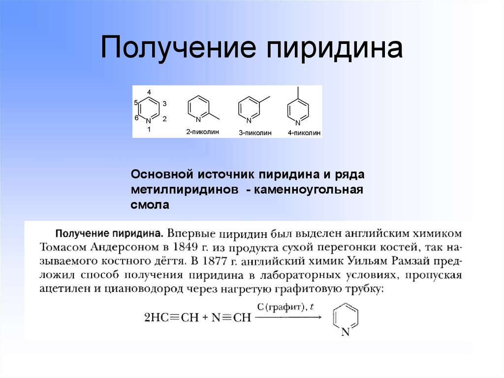 Получить б. Из пиридина получить пиколин. Пиридин 3 метилпиридин. Бета пиколина из пиридина. Синтез пиридина из пиколина.