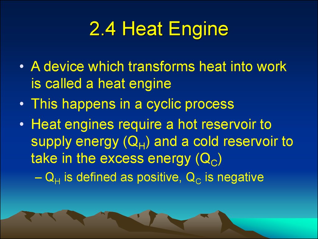 2.4 Heat Engine