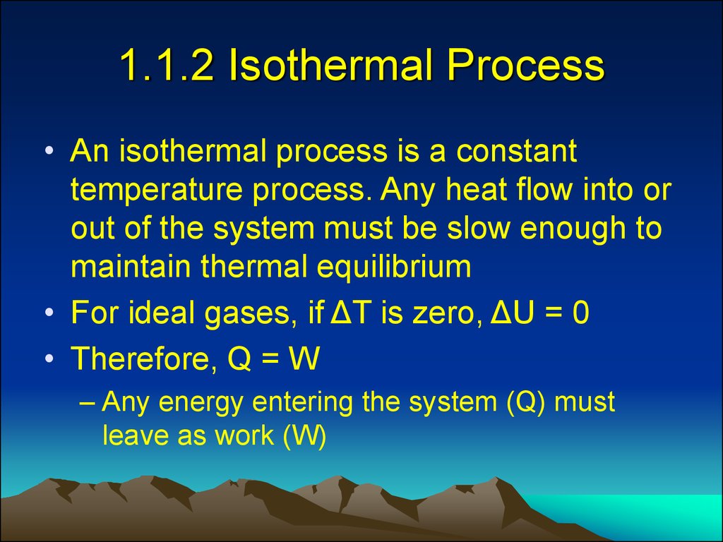 1.1.2 Isothermal Process