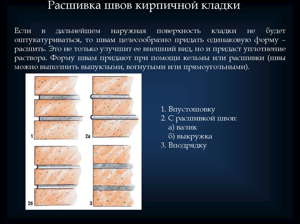 Расшивка для швов кирпичной кладки своими руками чертежи и размеры