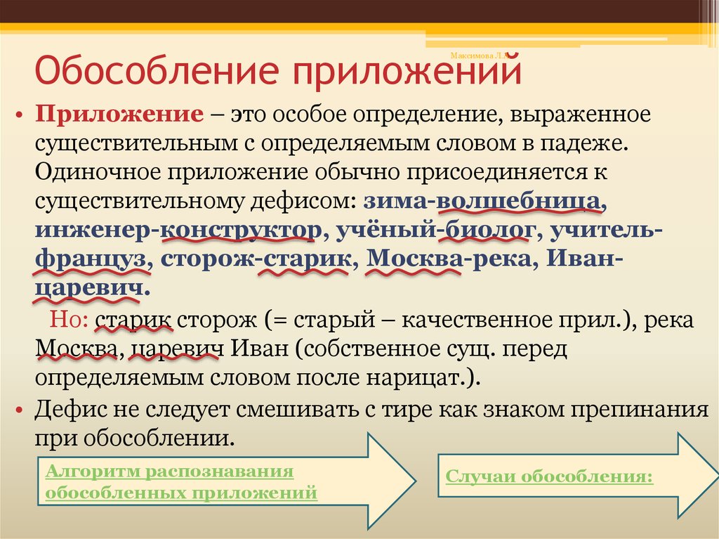 Посредством обособление. Приложение как разновидность определения. Приложение определение русский язык. Обособление приложений. Определение выраженное существительным.