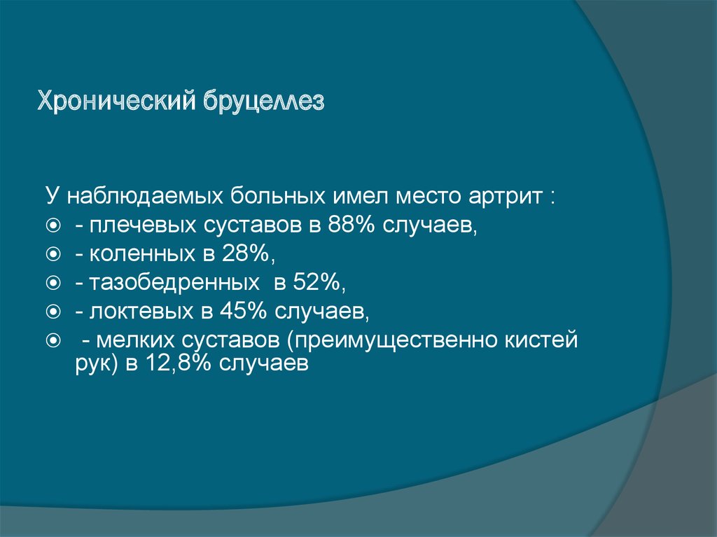 Схема лечения бруцеллеза современными препаратами