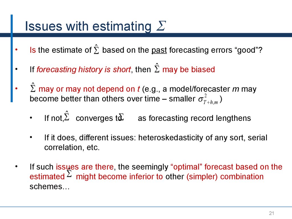 Forecast Combinations Prezentaciya Onlajn