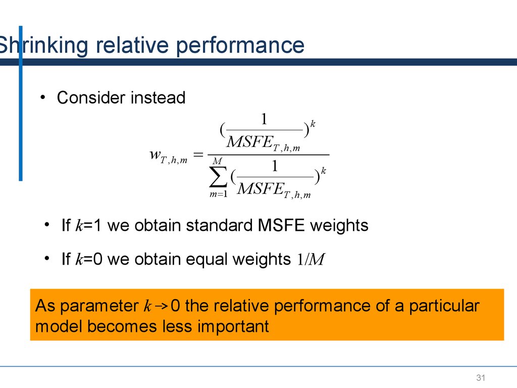 Forecast Combinations Online Presentation