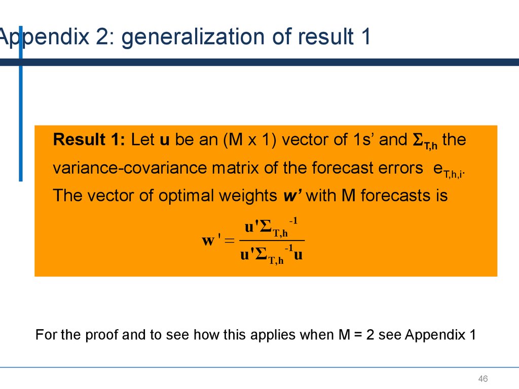 Forecast Combinations Prezentaciya Onlajn