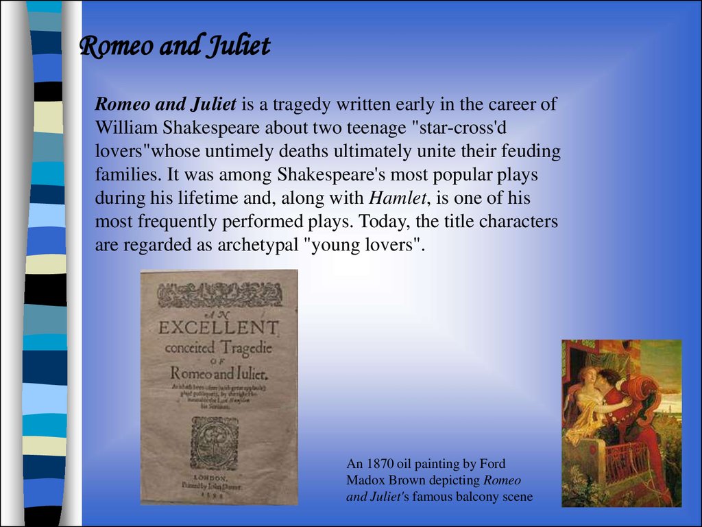 Творение на английском. William Shakespeare презентация. Творчество Шекспира на английском. Шекспир Ромео и Джульетта на английском. Доклад о Шекспире на английском.