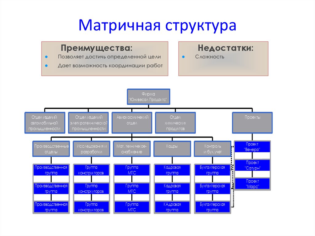 Структурно определенная. Преимущества матричной организационной структуры. Преимущества матричной организационной структуры управления. Матричная организационная структура преимущества и недостатки. Недостатки матричной организационной структуры.