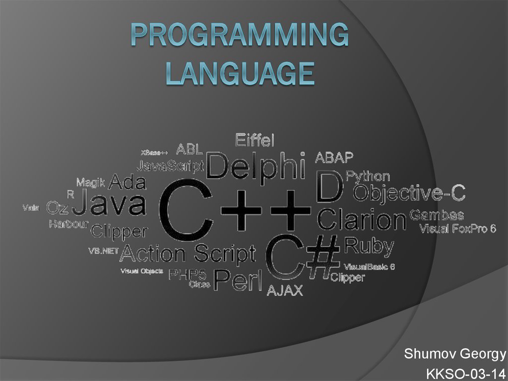 programming languages presentation