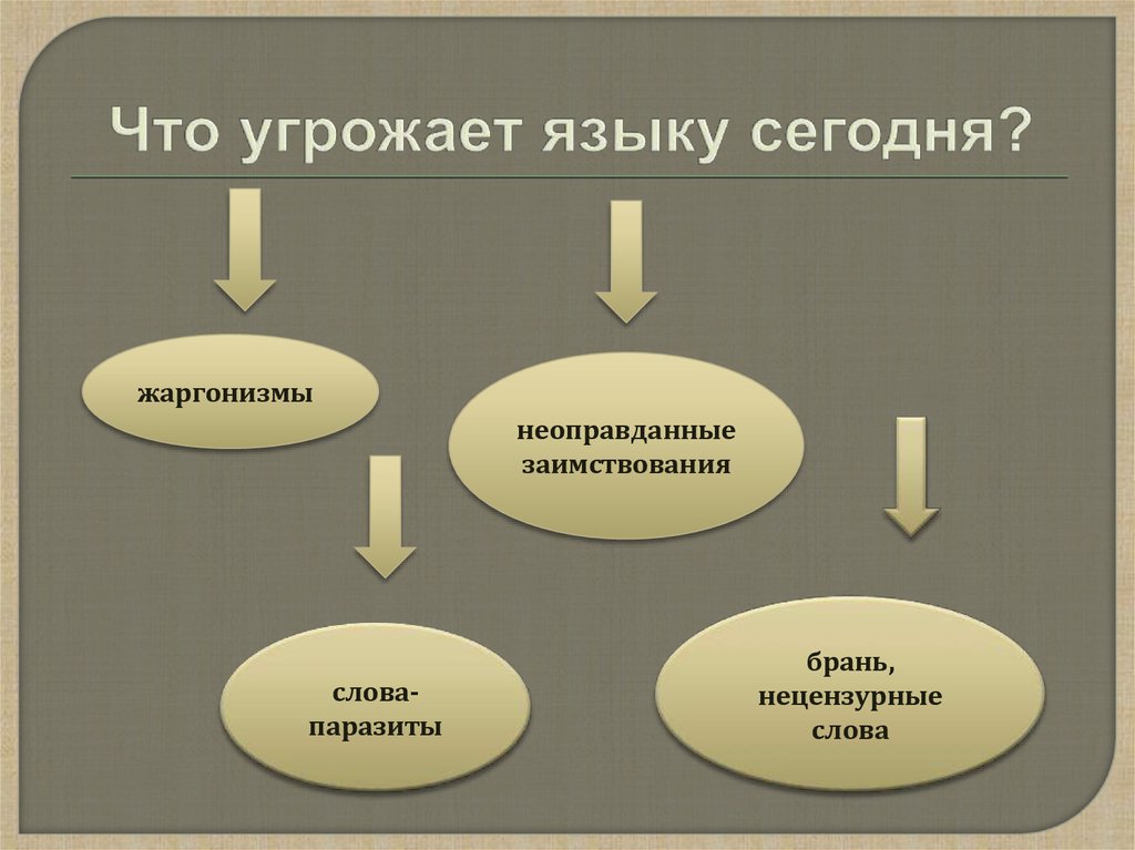 Проект экология русского языка