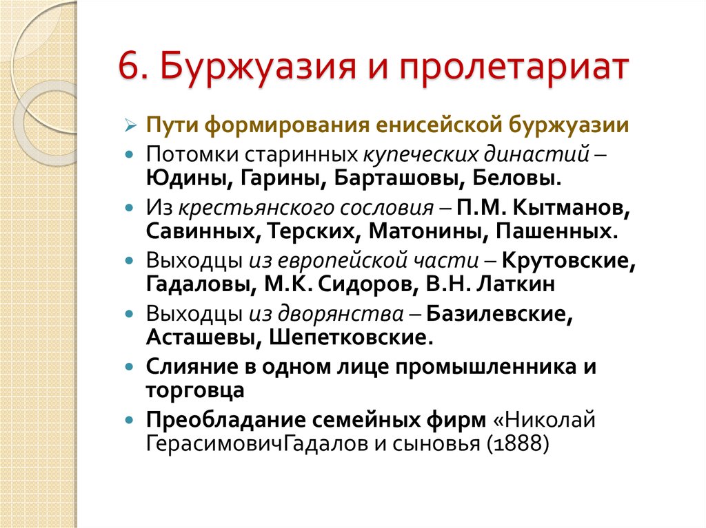 Цели буржуазии