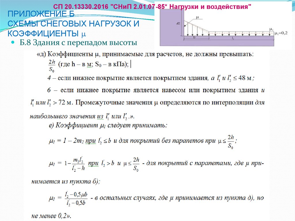 Сп расчетов. Расчетная снеговая нагрузка формула. Расчетный коэффициент Снеговой нагрузки. СП снеговые нагрузки формула. Понижающий коэффициент для Снеговой нагрузки.