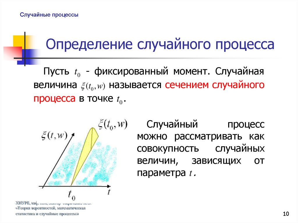 Случайно понятие. Случайный процесс. Случайная функция и случайный процесс. Теория случайных функций. Сечение случайного процесса.