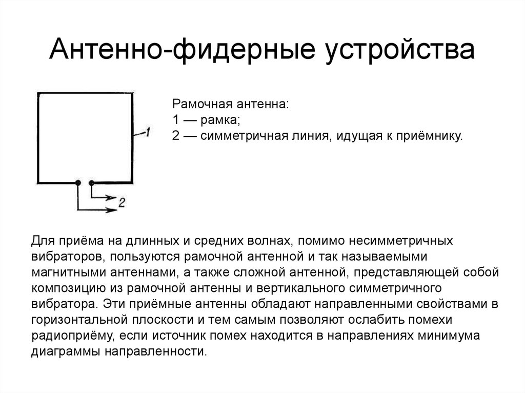 Антенно фидерное устройство презентация