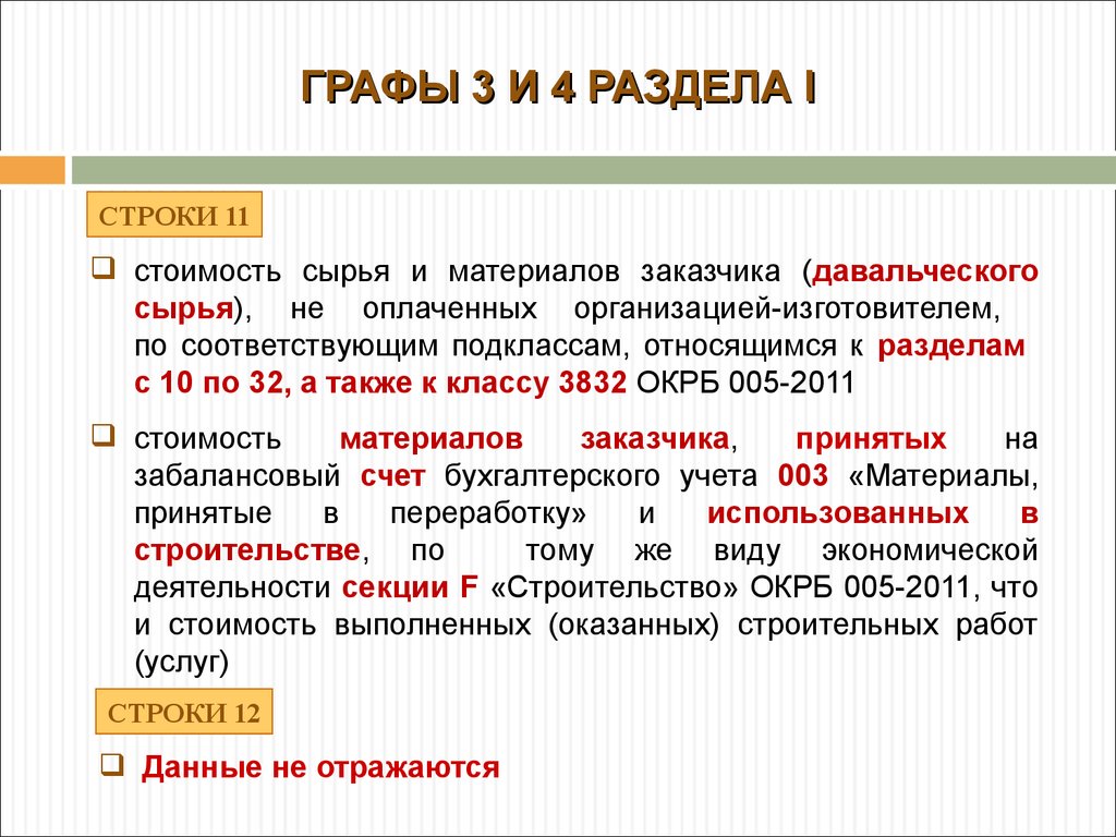 Представление о государственном. Стоимость сырья. В строке услуги работы.