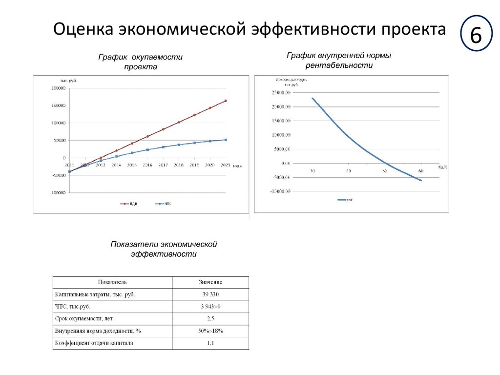 Оценка экономической эффективности проекта