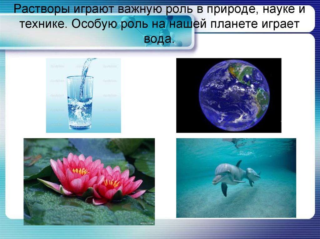 Вода роль природных. Растворы в природе. Роль растворов в природе. Растворы в природе и жизни человека. Растворы в жизни человека.